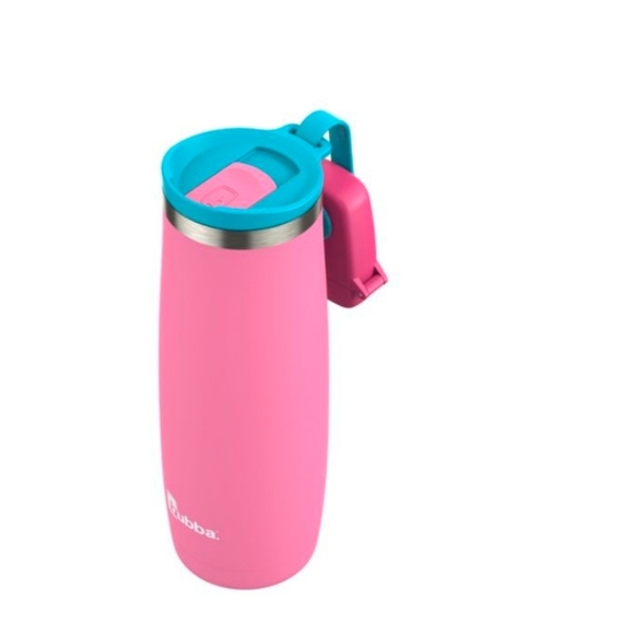 Bubba Radiant 24oz pink blue lid water Tumbler with Foldable Straw and case new - Picture 2 of 5